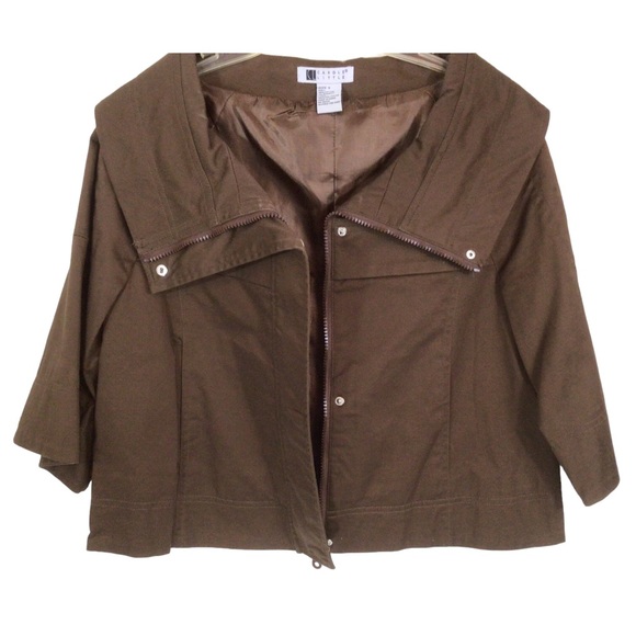 Carole Little Women’s Cowl Neck Cropped Jacket Size S - Picture 3 of 4